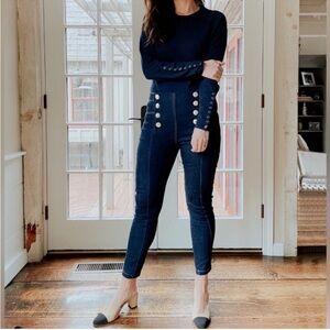 NWT J McLaughlin Hastings Jeans sailor nautical size 2